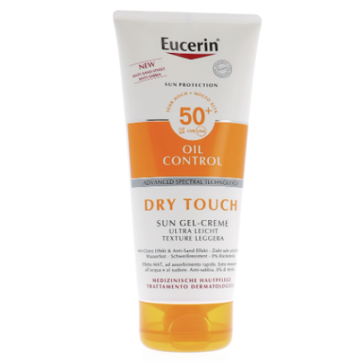 Eucerin Sensitive Protect Sun Crema-Gel Oil Control Dry Touch Spf50+ 200ml 