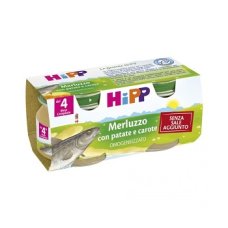 HIPP OMOG MERLUZ/CAR/PAT 2X80G