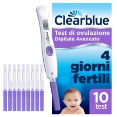 Clearblue 10 Test di Ovulazione Digitale Avanzato con doppio indicatore