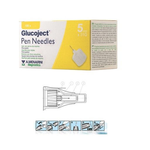 GLUCOJECT Pen Needles 31g 5mm