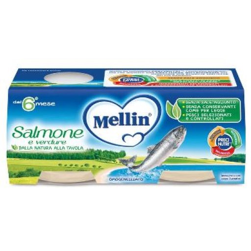 MELLIN OMOG SALMONE 2X80G