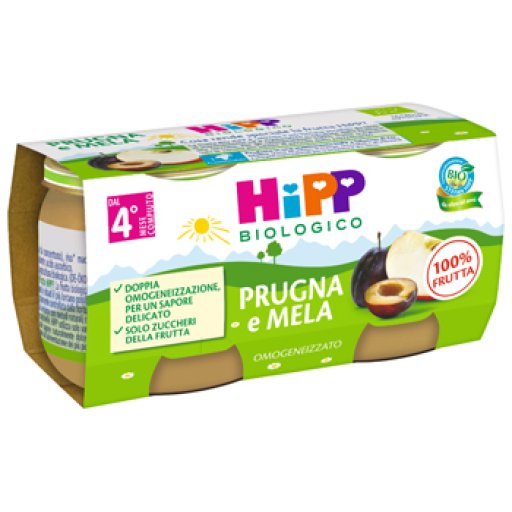 HIPP BIO OMOG PRUGNA/MELA2X80G