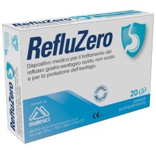 Refluzero - Dispositivo Medico per bruciore e del reflusso gastro-esofageo 20 Compresse