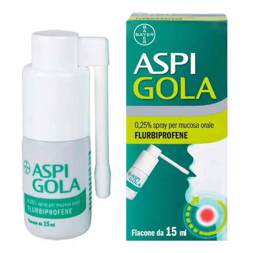 Bayer Aspi Gola 0,25% - Spray per Mucosa Orale 15ml